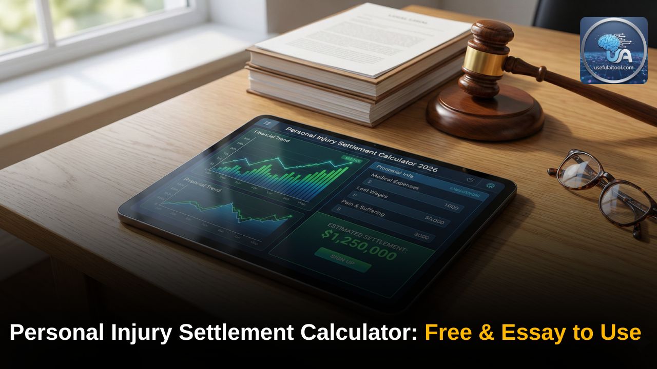 Personal Injury Settlement Calculator 2026: Free & Essay to Use