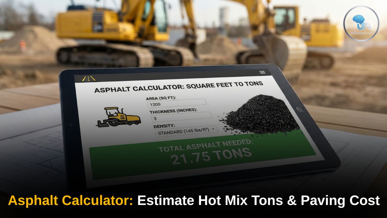 asphalt calculator square feet to tons