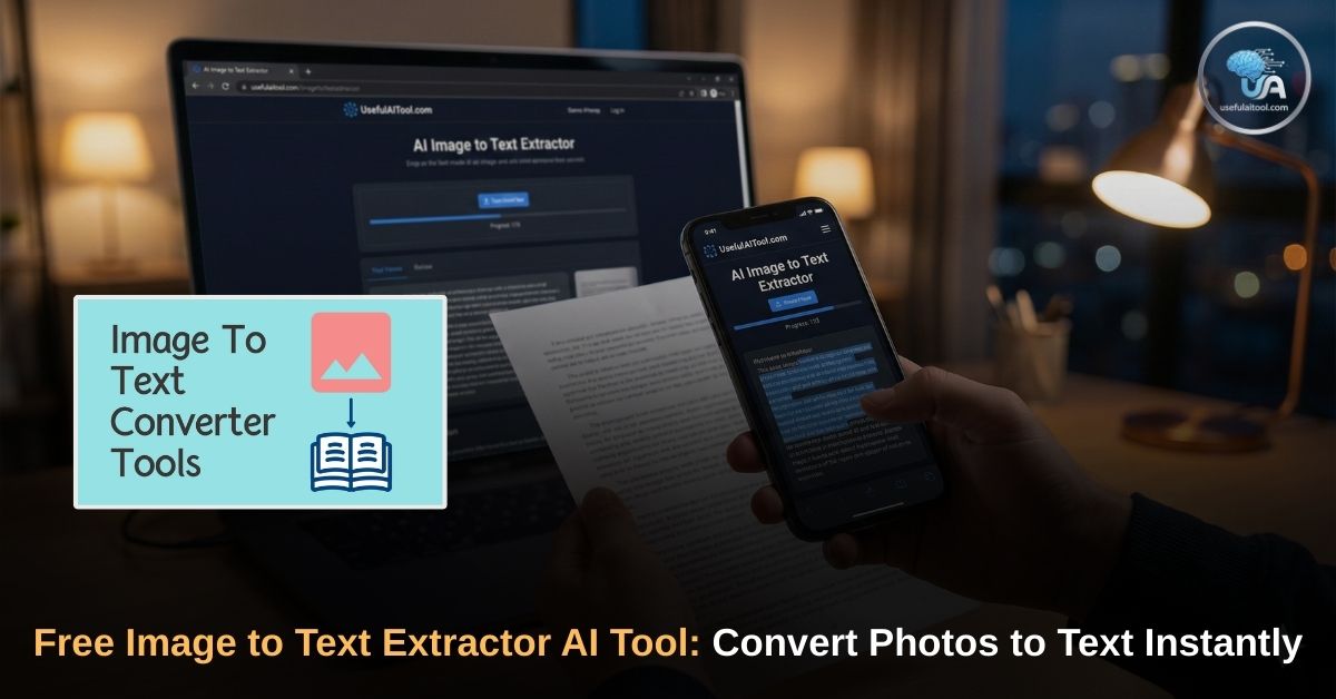 Free Image to Text Extractor AI Tool Convert Photos to Text Instantly (2026)