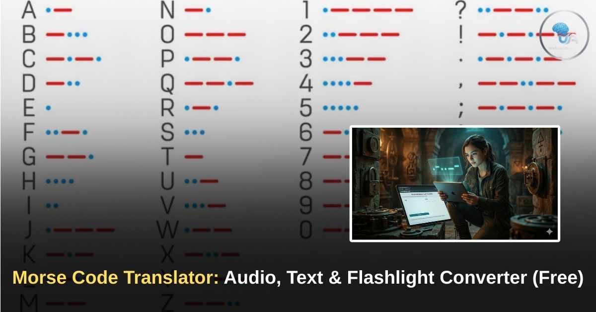Advanced Morse Code Translator Convert Text, Play Audio & Flashlight