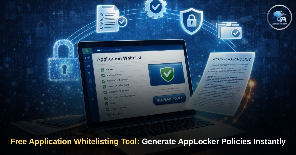 Free Application Whitelisting Tool Generate AppLocker Policies Instantly