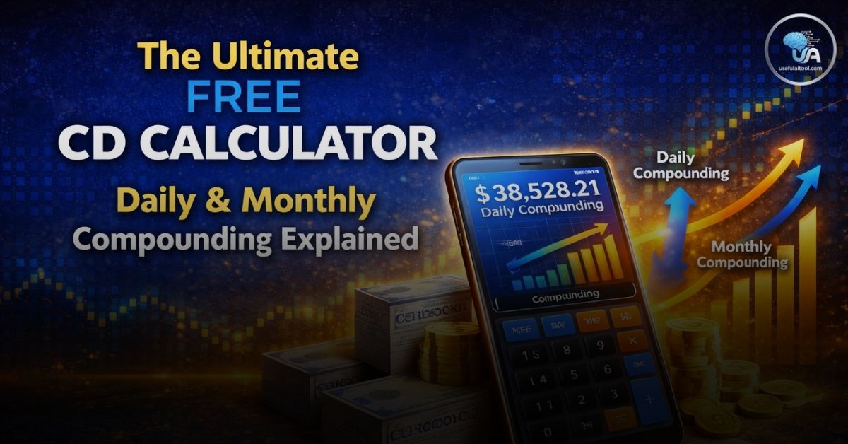 Free CD Calculator Daily & Monthly Compounding (Normal & 6-Month