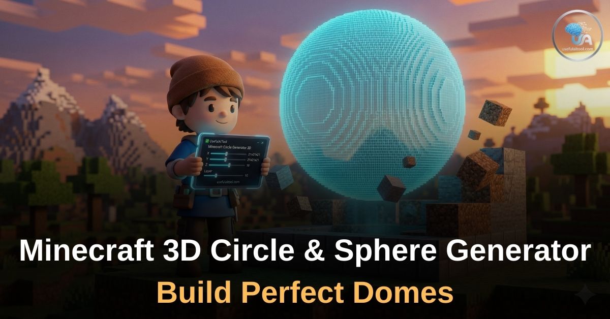 Free Minecraft 3D Circle & Sphere Generator: Build Perfect Domes (2026)