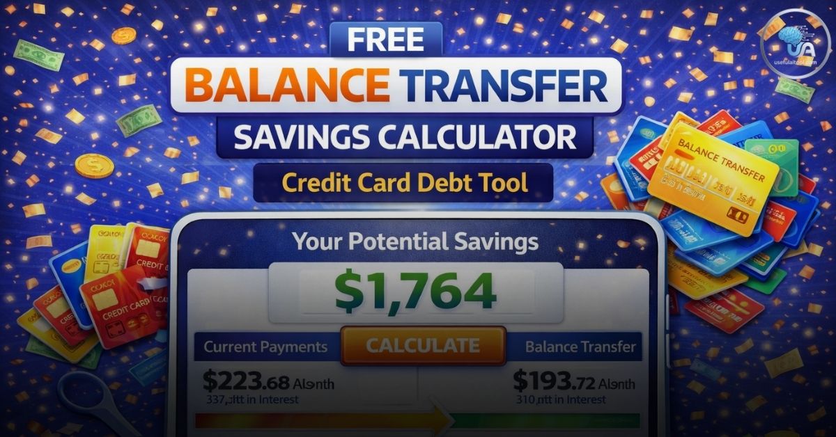 Free Balance Transfer Savings Calculator 2026 Credit Card Debt Tool