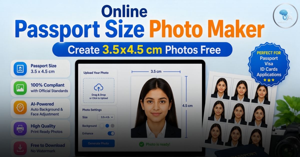 Online Passport Size Photo Maker | Create 3.5x4.5 cm Photos Free