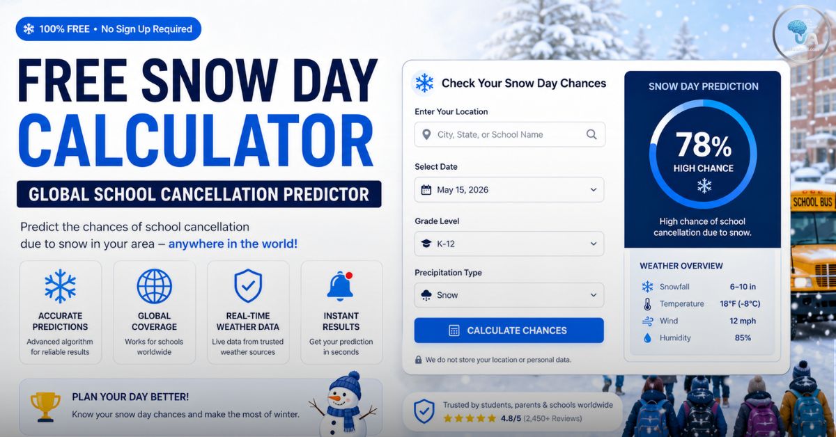 Free Snow Day Calculator Global School Cancellation Predictor